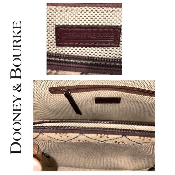 Dooney‎ & Bourke VINTAGE Signature Canvas And Leather Handbag - Picture 5 of 5